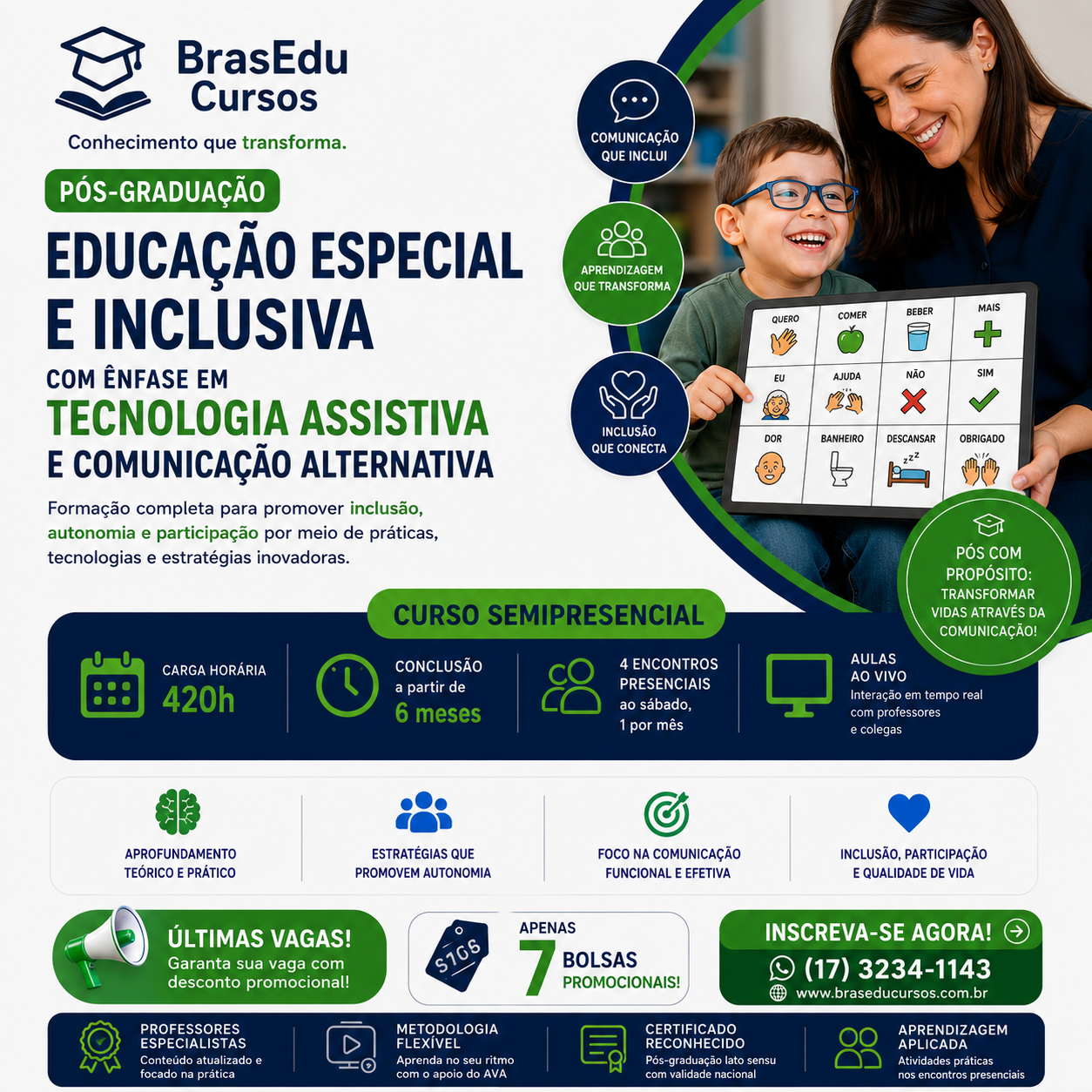 Pós-Graduação Educação Especial e Inclusiva com Ênfase em Tecnologia Assistiva e Comunicação Alternativa