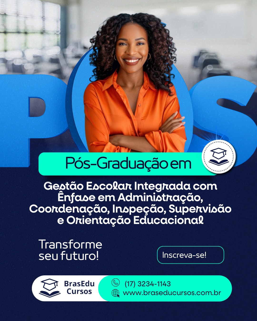 Pós-Graduação em Gestão Escola Integrada com ênfase em administração, coordenação, inspeção, supervisão, e orientação educacional